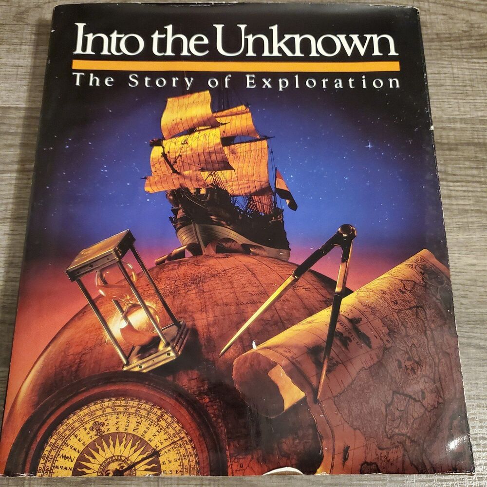 Vtg.Into the Unknown hardcover book 1st edition national geographic society 1987